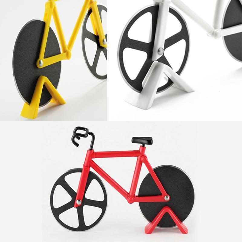 Pizzaschneider mit Fahrradrolle