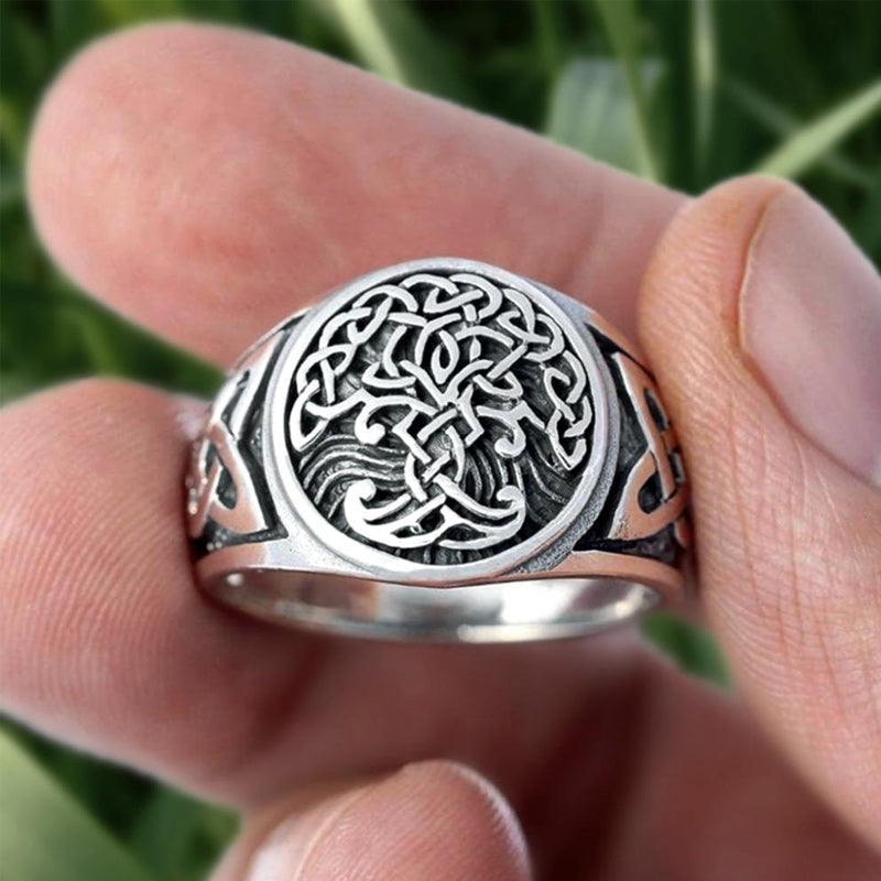 Glückstür™ Keltischer Lebensbaum Ring