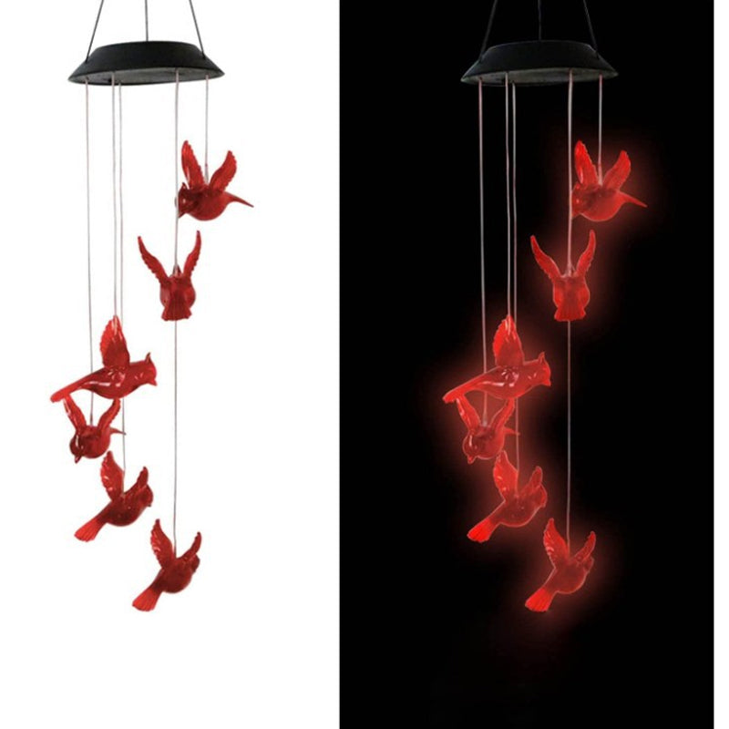 Glückstür™ Solar Cardinal Windspiellicht