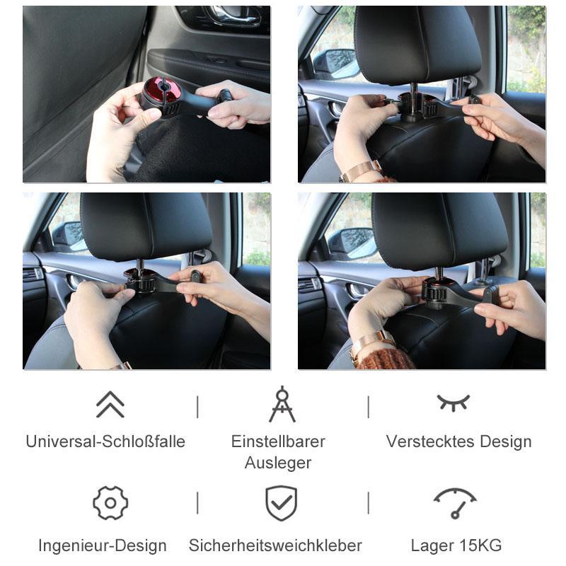 Heckhaken für Autositze mit Handyhalterung