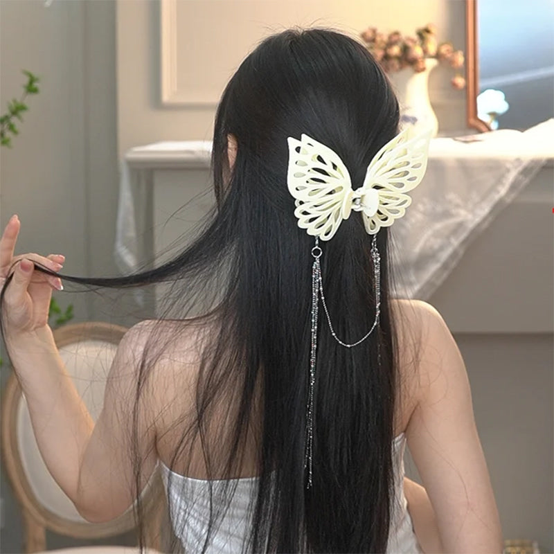Schmetterling Quaste Große Haarspange