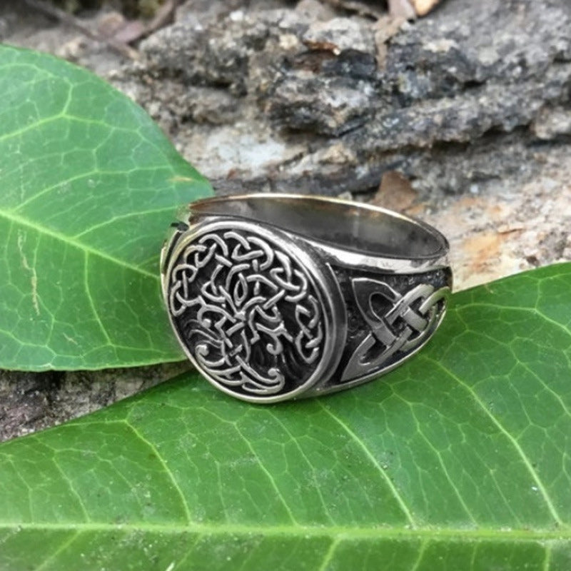 Glückstür™ Keltischer Lebensbaum Ring