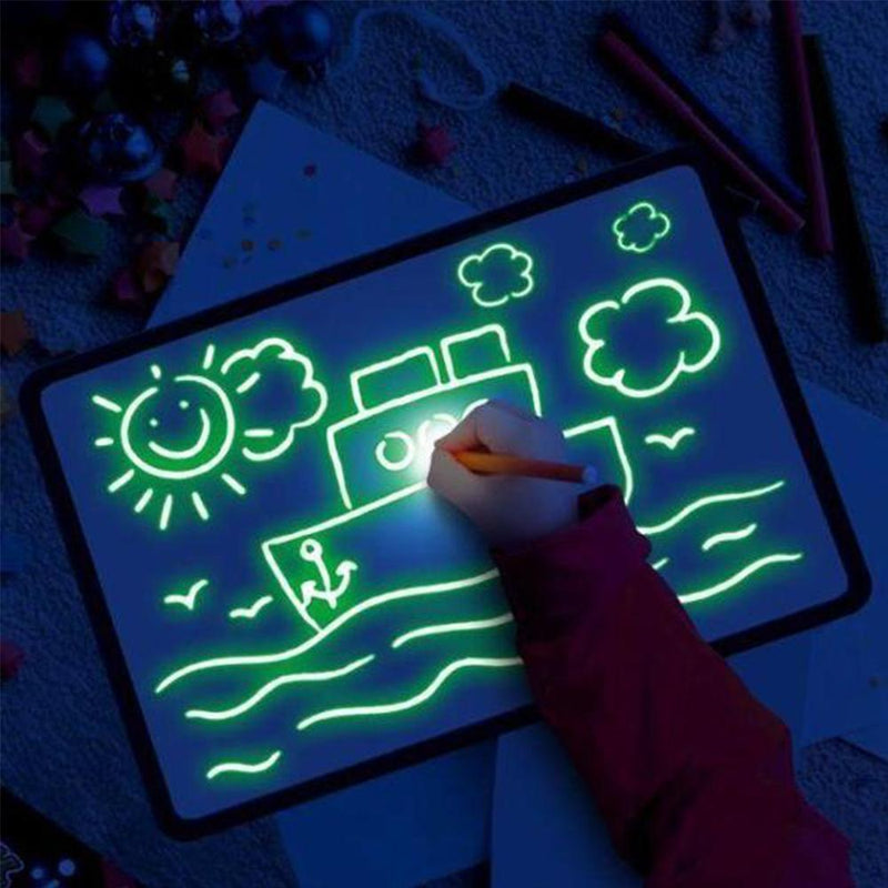 Interessantes Spielzeug Zeichentafel Set mit Licht im Dunkeln