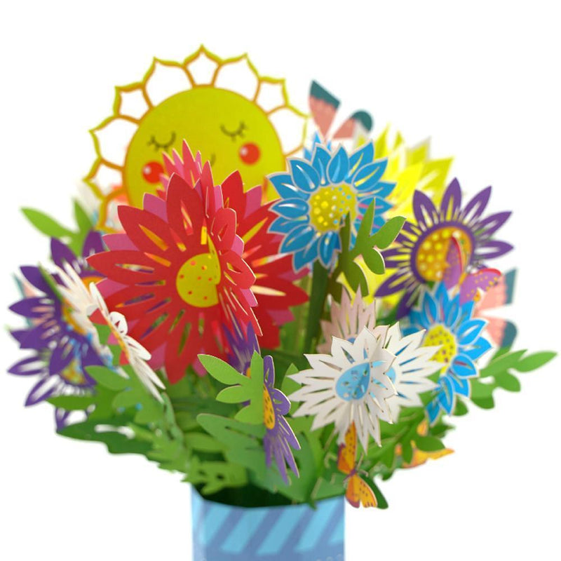 Geschenkidee Dreidimensionale Blumen-Grußkarte